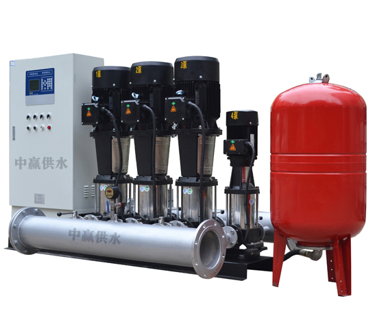 變頻恒壓供水系統(tǒng)主要由PLC、變頻器、觸摸屏、壓力變送器、動力及控制線路以及泵組組成